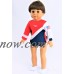 Team USA 3 Pc Gymnastic Outfit - Fits 18" American Girl Dolls, Madame Alexander, Our Generation, etc. - 18 Inch Doll Clothes - Doll Not Included   